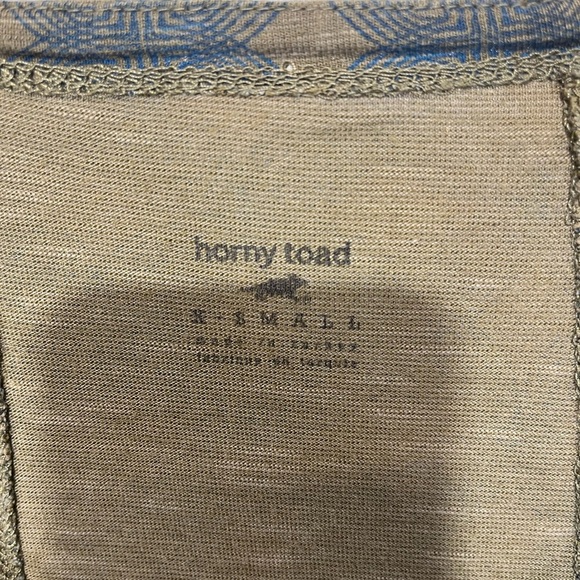 Horny Toad Women's Dress Blue and Green Print Toad & Co Long Sleeve Size Small - Picture 7 of 8